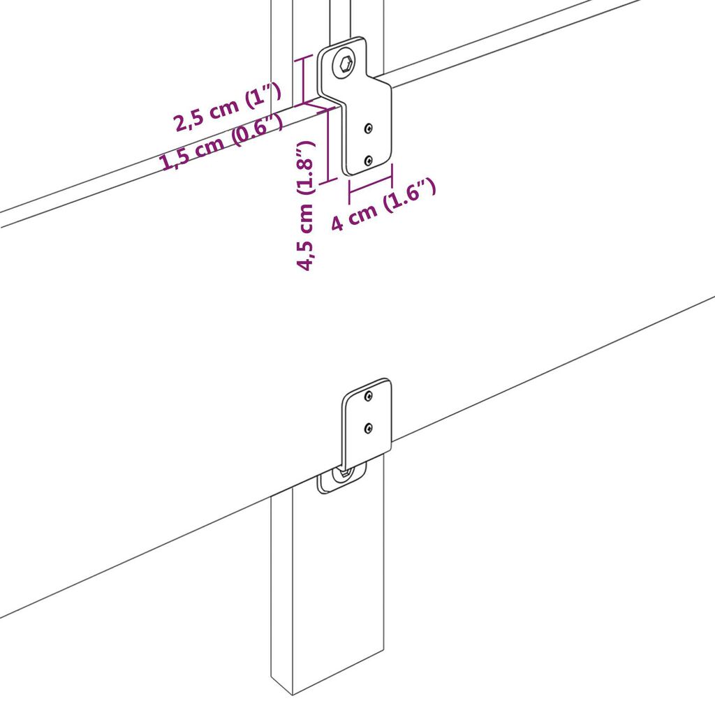 vidaXL Κρεβάτι Κρεμ 120x190 εκ. Υφασμάτινο