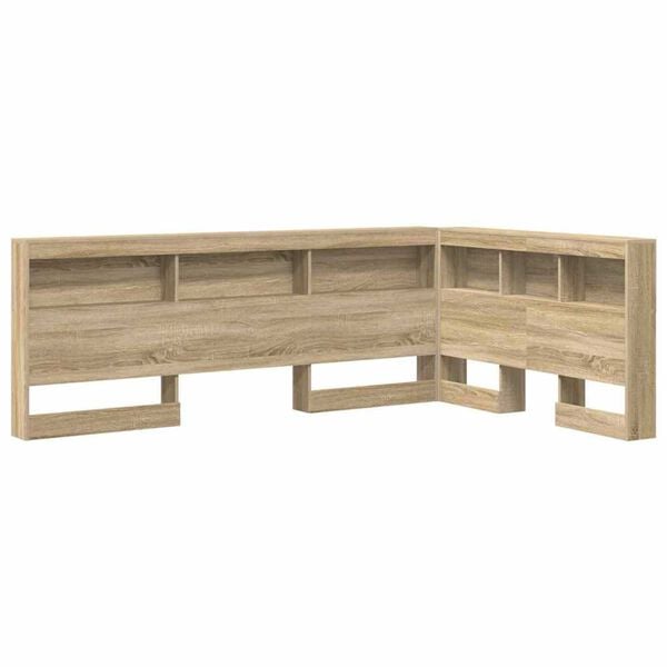 vidaXL Κεφαλάρι Αποθήκης με ράφι Sonoma Δρυς 120 cm Επεξεργασμένο ξύλο