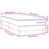 vidaXL &Kappa;&rho;&epsilon;&beta;ά&tau;&iota; Boxspring &mu;&epsilon; &Sigma;&tau;&rho;ώ&mu;&alpha; &Sigma;&kappa;&omicron;ύ&rho;&omicron; &Mu;&pi;&lambda;&epsilon; 100x210 &epsilon;&kappa;. &Beta;&epsilon;&lambda;&omicron;ύ&delta;&iota;&nu;&omicron;