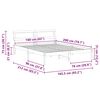 vidaXL Σκελετός Κρεβατιού Λευκό 160 x 200 cm Μασίφ ξύλο πεύκου