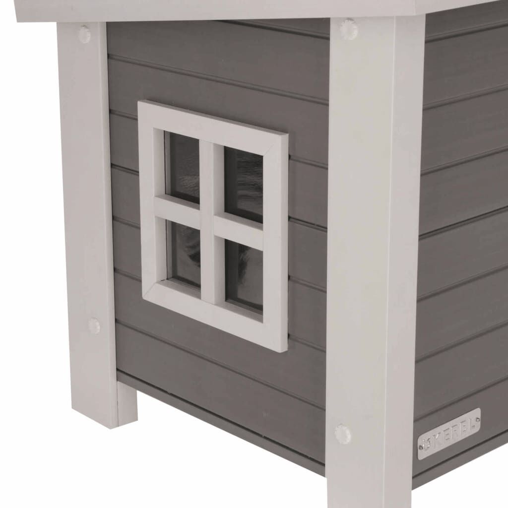 Kerbl Σπίτι Γάτας ECO Eli Γκρι / Λευκό 57 x 45 x 43 εκ.