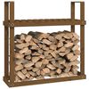 vidaXL Ραφιέρα Καυσόξυλων Καφέ Μελί 110x35x108,5 εκ. Μασίφ Ξύλο Πεύκου
