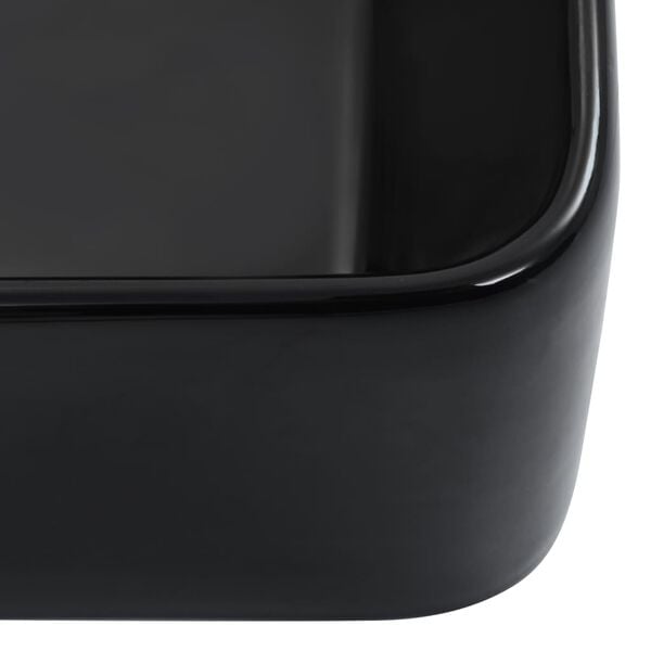 vidaXL Νιπτήρας Μαύρος 40 x 30 x 13 εκ. Κεραμικός