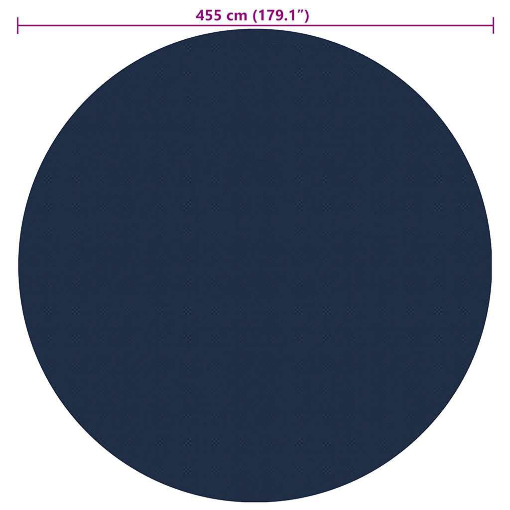 vidaXL Κάλυμμα Πισίνας Ηλιακό Μαύρο/Μπλε 455 εκ. από Πολυαιθυλένιο