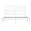 vidaXL Πλαίσιο Κρεβατιού Λευκό 160 x 200 εκ. από Μασίφ Ξύλο Πεύκου