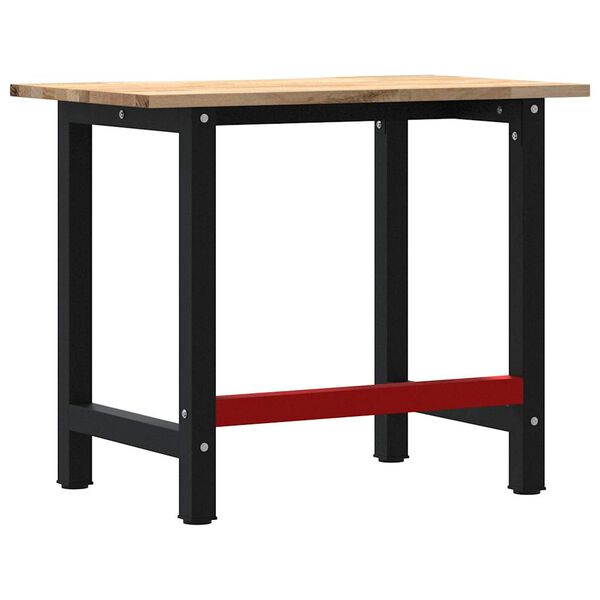 VidaXL Πάγκος Εργασίας 100x60x81,5 cm Μασίφ Ξύλο Δρυς
