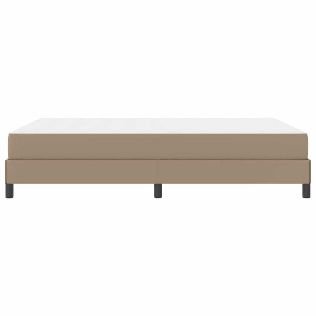 vidaXL Κρεβάτι Άλλο Καπουτσίνο 140 x 200 cm Τεχνητό δέρμα