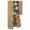 vidaXL Highboard &mu;&epsilon; &sigma;&upsilon;&rho;&tau;ά&rho;&iota; 2 pcs Artisan Oak 69,5 x 34 x 180 &epsilon;&kappa;.