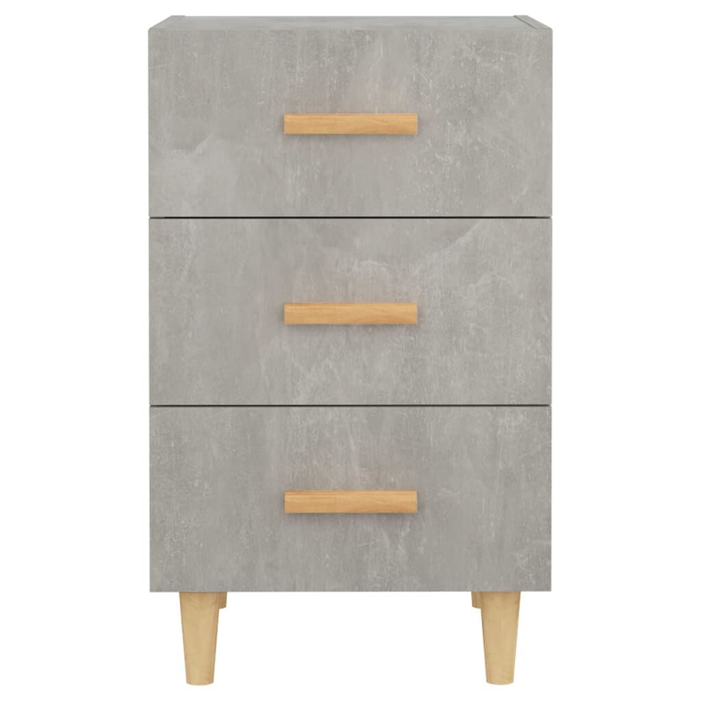 vidaXL Κομοδίνο Γκρι Σκυροδέματος 40x40x66 εκ. από Επεξεργασμένο Ξύλο