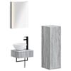 vidaXL &Sigma;&epsilon;&tau; &Nu;&tau;&omicron;&upsilon;&lambda;&alpha;&pi;&iota;ώ&nu; &Mu;&pi;ά&nu;&iota;&omicron;&upsilon; 4 pcs &Gamma;&kappa;&rho;&iota; Sonoma 43 x 11,5 x 60,5 &epsilon;&kappa;.