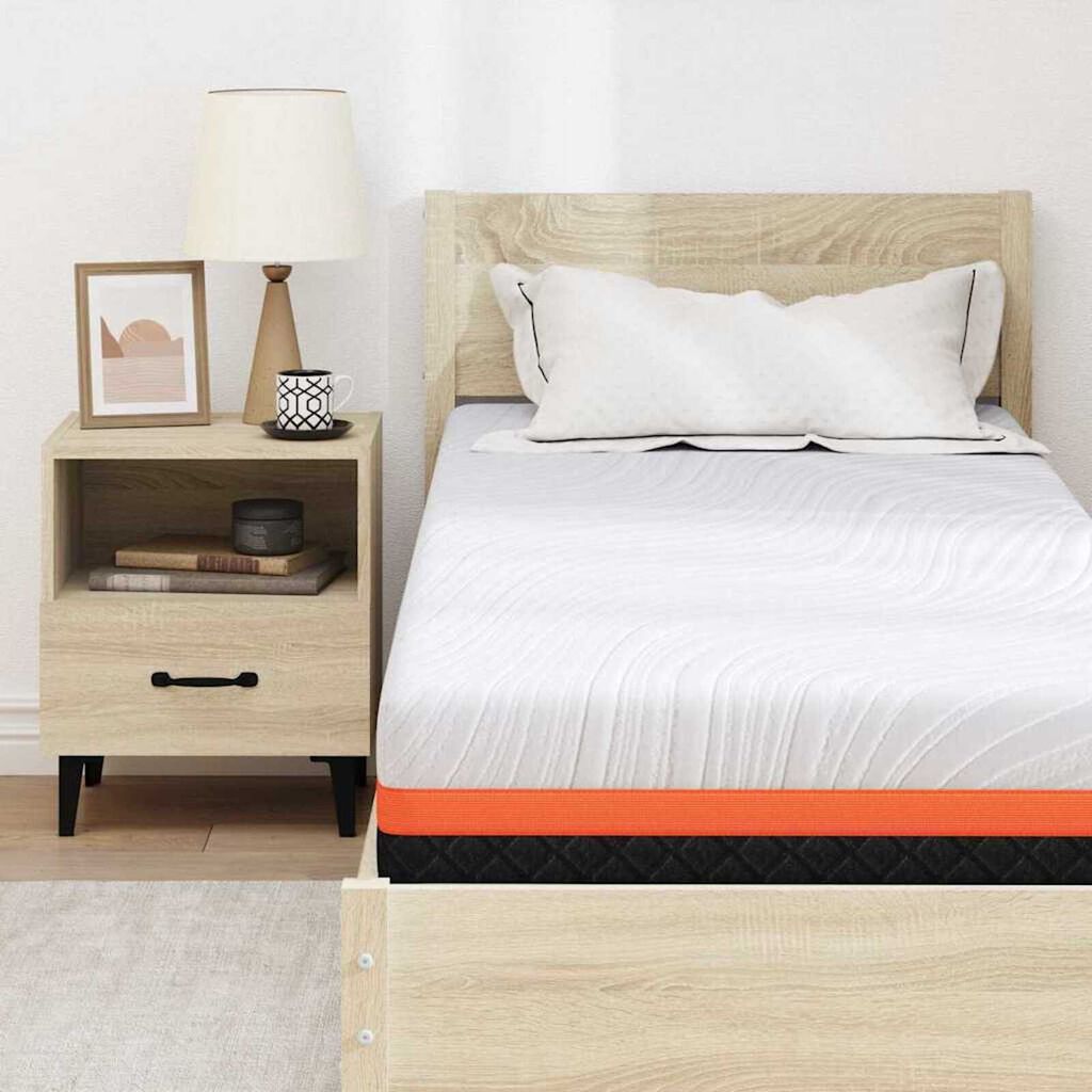vidaXL Στρώμα Λευκό, Γκρι 70 x 200 cm Pěna