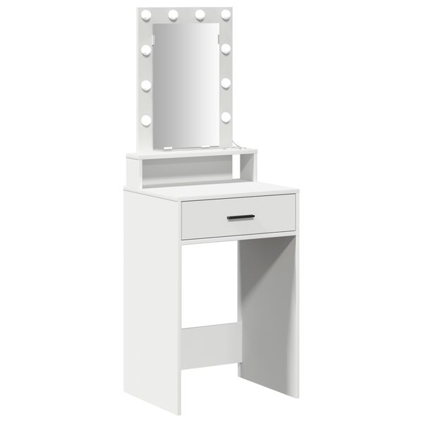 vidaXL Τραπέζι περιποίησης Λευκό 50 x 41 x 140 εκ. Επεξεργασμένο ξύλο