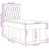 vidaXL &Kappa;&rho;&epsilon;&beta;ά&tau;&iota; Boxspring &mu;&epsilon; &Sigma;&tau;&rho;ώ&mu;&alpha; &Sigma;&kappa;&omicron;ύ&rho;&omicron; &Kappa;&alpha;&phi;έ 90x200 &epsilon;&kappa;. &Upsilon;&phi;&alpha;&sigma;&mu;ά&tau;&iota;&nu;&omicron;