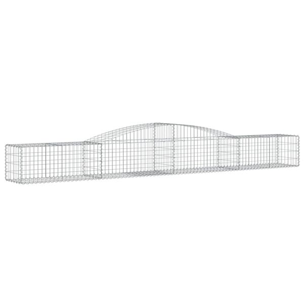 vidaXL Συρματοκιβώτια Τοξωτά 15 τεμ. 400x50x40/60 εκ. Γαλβαν. Ατσάλι