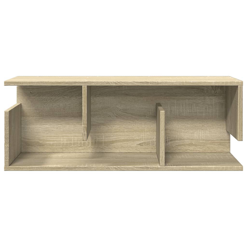 vidaXL Ντουλάπι Τοίχου Sonoma Δρυς 80x20x30 εκ. από Επεξεργασμένο Ξύλο