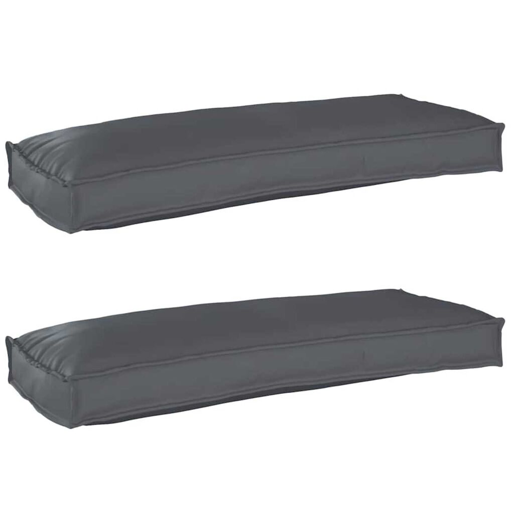 vidaXL Σετ Μαξιλαριών Πάγου 2 pcs Ανθρακί 100 x 40 x 8 εκ