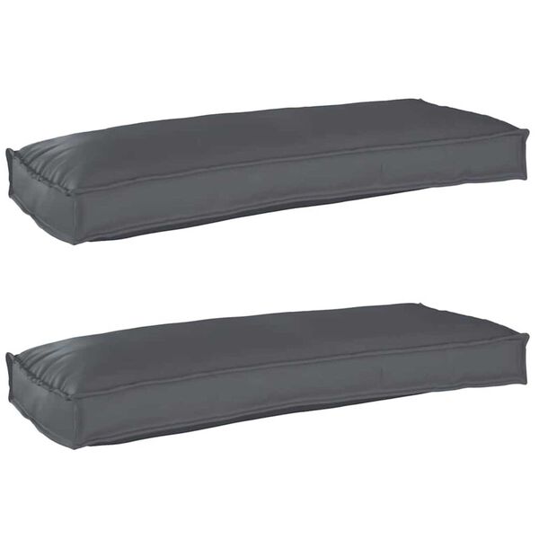 vidaXL Σετ Μαξιλαριών Πάγου 2 pcs Ανθρακί 100 x 40 x 8 εκ