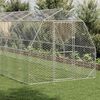 vidaXL Τρέξιμο για κοτόπουλα 2,5x10x2,25 μ. από Γαλβ. Χάλυβα