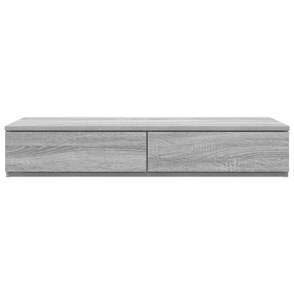 vidaXL Συστήματα κρεβατιού Γκρι Σονομά 90x36,5x16,5 εκ. Ξύλο επεξεργασμένο
