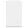 vidaXL Ντουλάπι τηλεόρασης ODDA Λευκό 79x24x40 εκ. Μασίφ Ξύλο Πεύκου