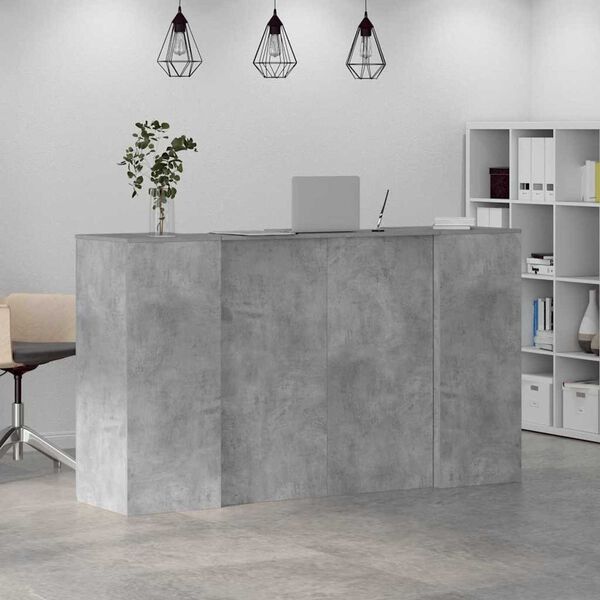 vidaXL Γραφείο υποδοχής 180x50x103,5εκ. Επεξεργασμένο Ξύλο
