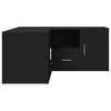 vidaXL Ντουλάπι Γωνιακό Μαύρο 160x40x45 εκ. από Επεξεργασμένο Ξύλο