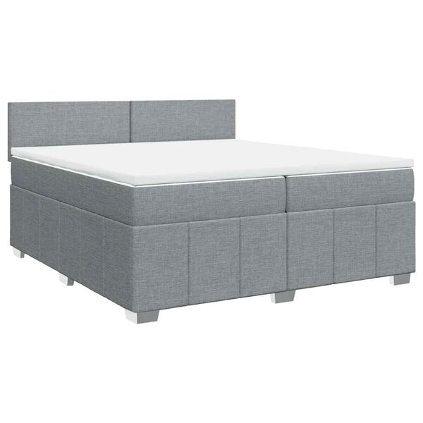 vidaXL &Kappa;&rho;&epsilon;&beta;ά&tau;&iota; Boxspring &mu;&epsilon; &Sigma;&tau;&rho;ώ&mu;&alpha; &Alpha;&nu;&omicron;&iota;&chi;&tau;ό &Gamma;&kappa;&rho;&iota; 200x200 &epsilon;&kappa;. &Upsilon;&phi;&alpha;&sigma;&mu;ά&tau;&iota;&nu;&omicron;
