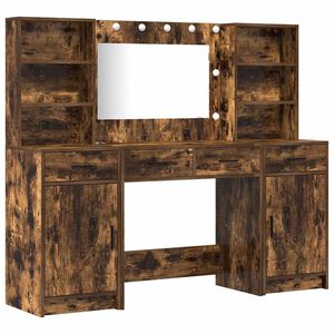 vidaXL &Sigma;&epsilon;&tau; &Tau;&rho;&alpha;&pi;έ&zeta;&iota; &Nu;&tau;&upsilon;&sigma;ί&mu;&alpha;&tau;&omicron;&sigmaf; &mu;&epsilon; LED &mu;&epsilon; &sigma;&upsilon;&rho;&tau;ά&rho;&iota; 3 pcs &Kappa;&alpha;&pi;&nu;&iota;&sigma;&tau;ό &Delta;&rho;ύ&sigmaf;