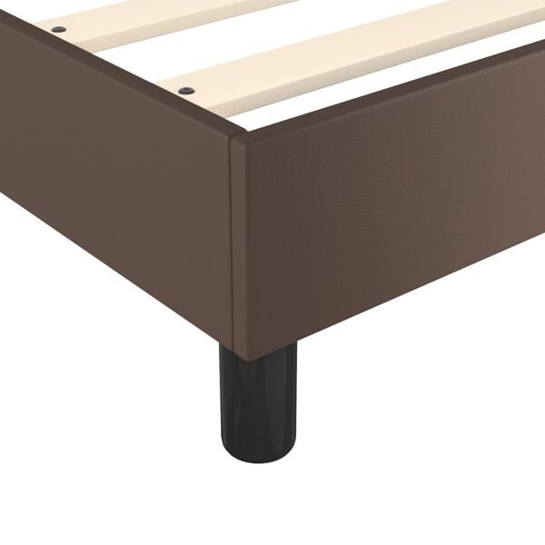 vidaXL Πλαίσιο Κρεβατιού Καφέ 160x200 εκ. από Συνθετικό Δέρμα