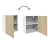 vidaXL Ντουλάπι Τοίχου "Lyon" Ξύλο Sonoma Δρυς 50x31x60 εκ. από Τεχνητό Ξύλο
