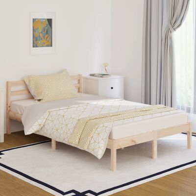 vidaXL Πλαίσιο Κρεβατιού 120 x 200 εκ. από Μασίφ Ξύλο Πεύκου