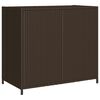 vidaXL Ντουλάπι Αποθήκευσης Κήπου Καφέ 83x45x76 εκ. Συνθετικό Ρατάν