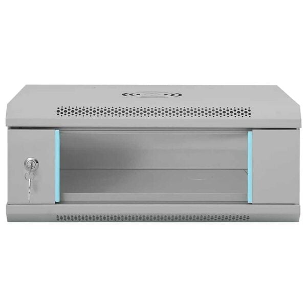 vidaXL Ντουλάπα δικτύου με αποθήκευση Γκρι 53 x 45 x 21 εκ Ατσάλι