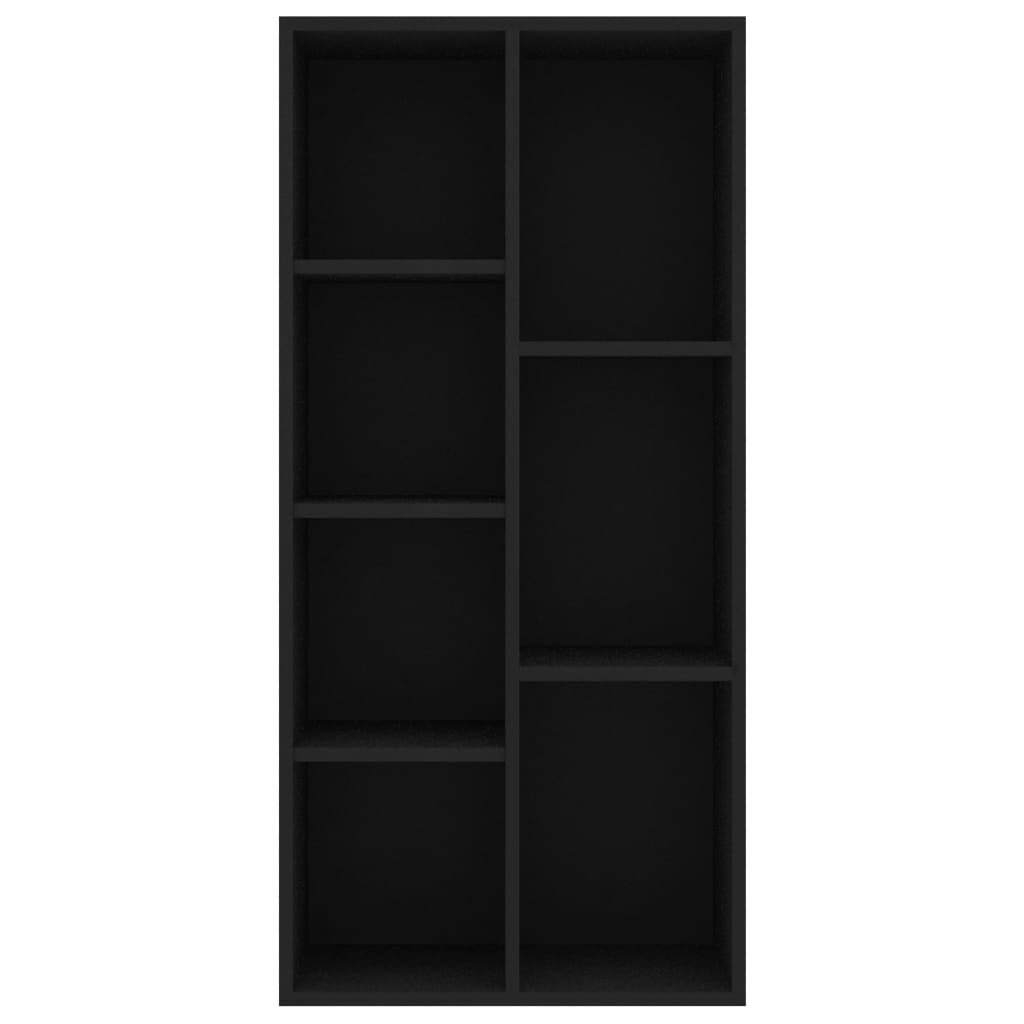 vidaXL Βιβλιοθήκη Μαύρη 50 x 25 x 106 εκ. από Επεξ. Ξύλο