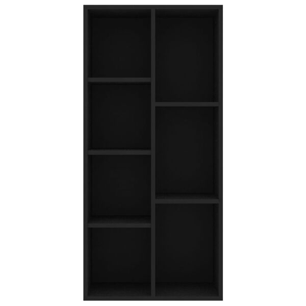 vidaXL Βιβλιοθήκη Μαύρη 50 x 25 x 106 εκ. από Επεξ. Ξύλο
