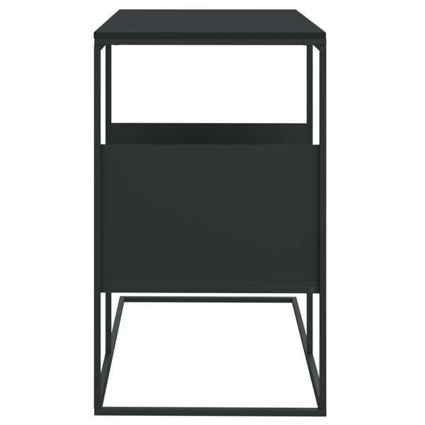 vidaXL Τραπέζι Βοηθητικό Μαύρο 55x36x59,5 εκ. από Επεξεργασμένο Ξύλο