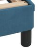 vidaXL Κρεβάτι με Στρώμα Μπλε 140x200 εκ. Βελούδινο