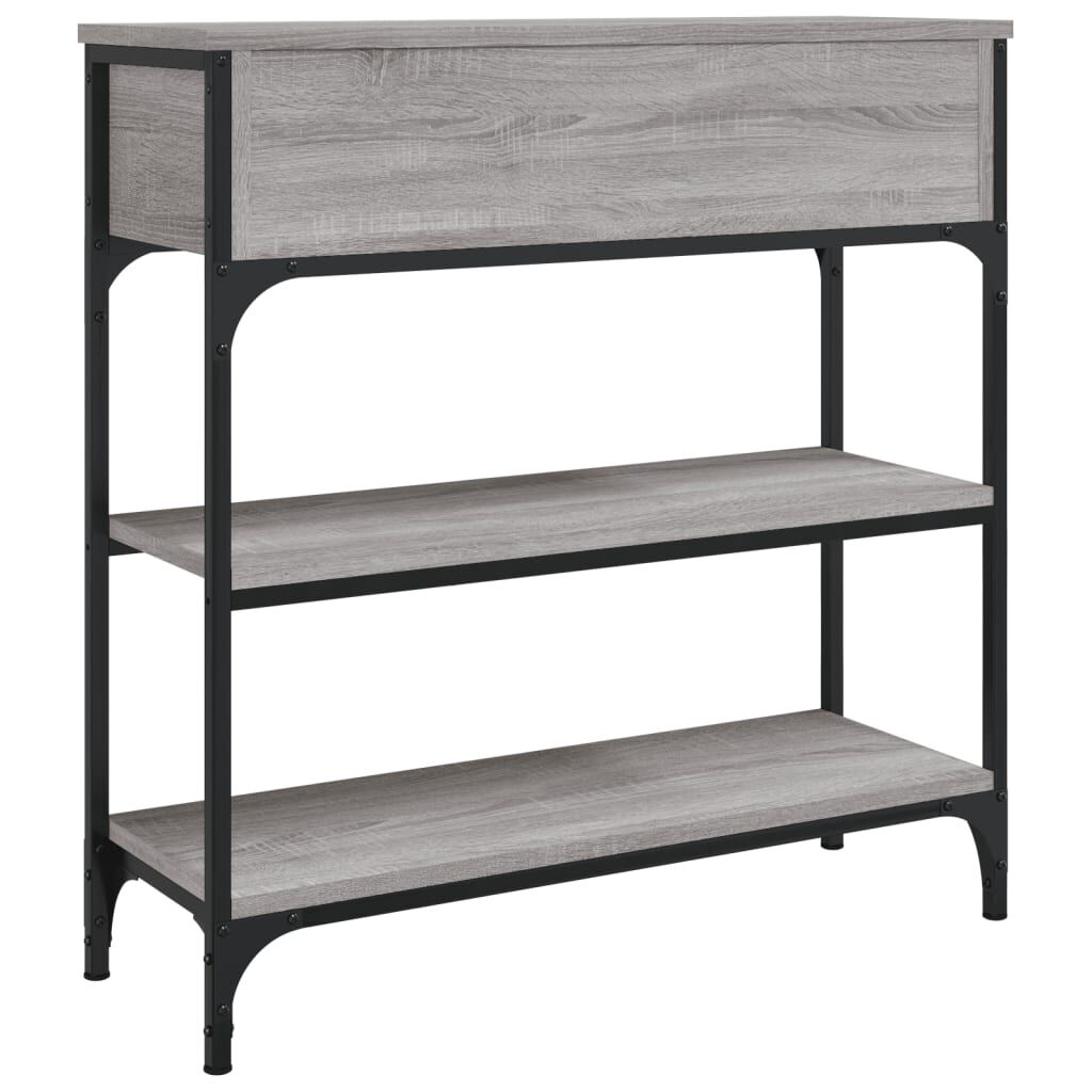 vidaXL Τραπέζι Κονσόλα Γκρι Sonoma 72,5x25x75 εκ. Επεξεργασμένο Ξύλο