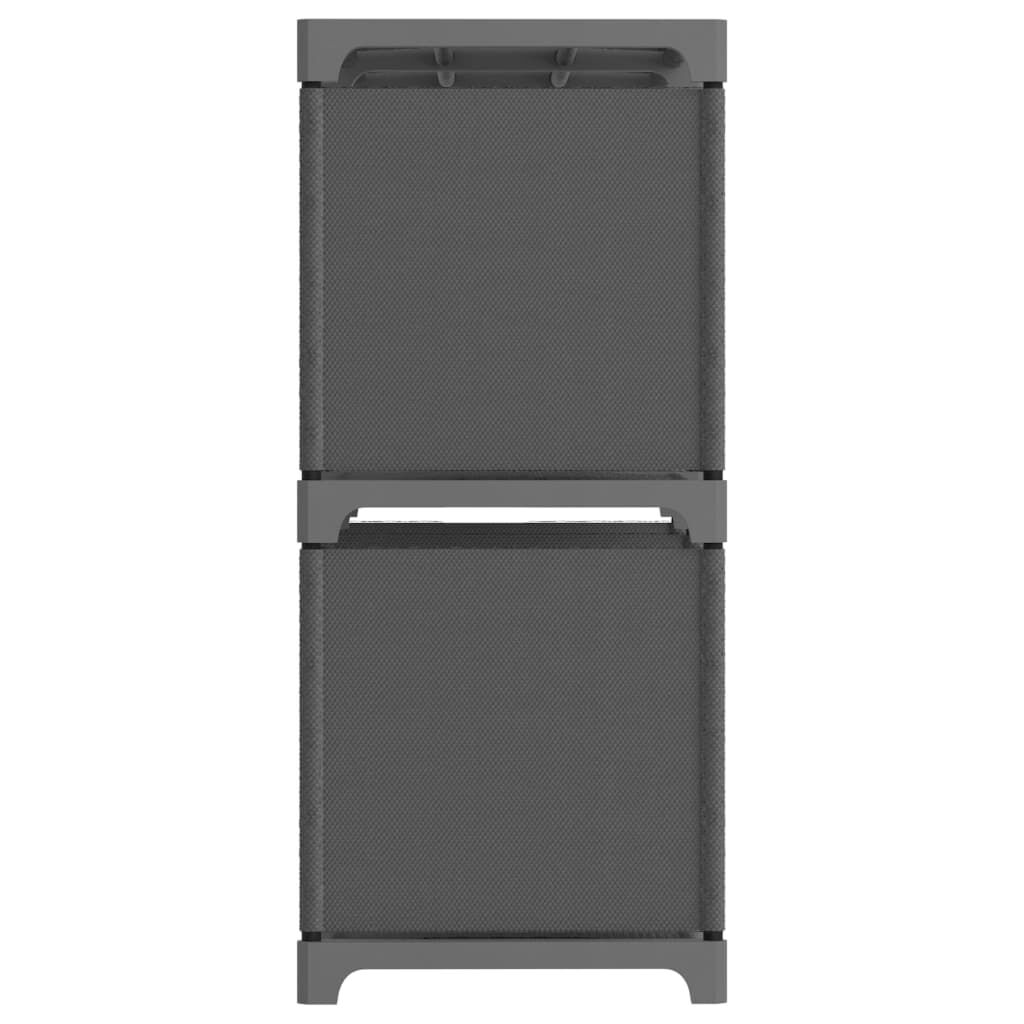 vidaXL Ραφιέρα με 6 Κύβους Γκρι 103 x 30 x 72,5 εκ. Υφασμάτινη