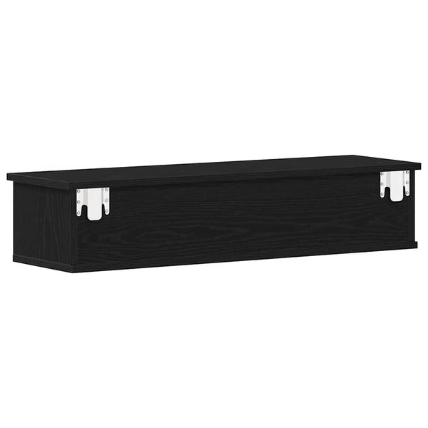 vidaXL Ντουλάπι Τοίχου Μαύρο Δρυς 88x26x18,5 εκ Επεξεργασμένο Ξύλο