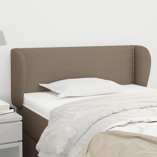 vidaXL Κεφαλάρι με Πτερύγια Taupe 103x23x78/88 εκ. Υφασμάτινο