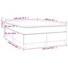 vidaXL Κρεβάτι Boxspring με Στρώμα Σκούρο Μπλε 140x200 εκ. Βελούδινο