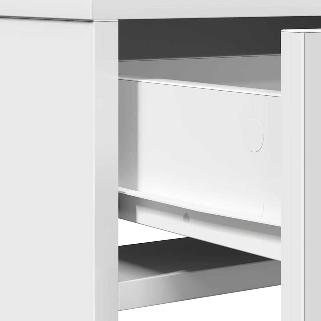 vidaXL Κομμό Υπνοδωματίου Λευκό 50 x 41 x 140 εκ. Επεξεργασμένο ξύλο