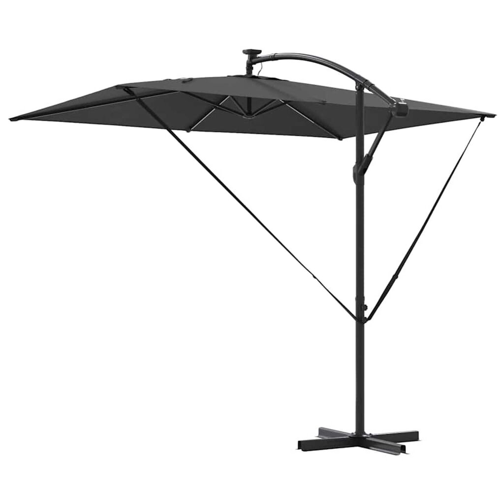 vidaXL Ομπρέλα Cantilever Banana Ανθρακί 294 x 200 x 254 εκ.