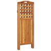 vidaXL Διαχωριστικό Χώρου με 3 Πάνελ 121,5x2x115εκ. Μασίφ Ξύλο Ακακίας