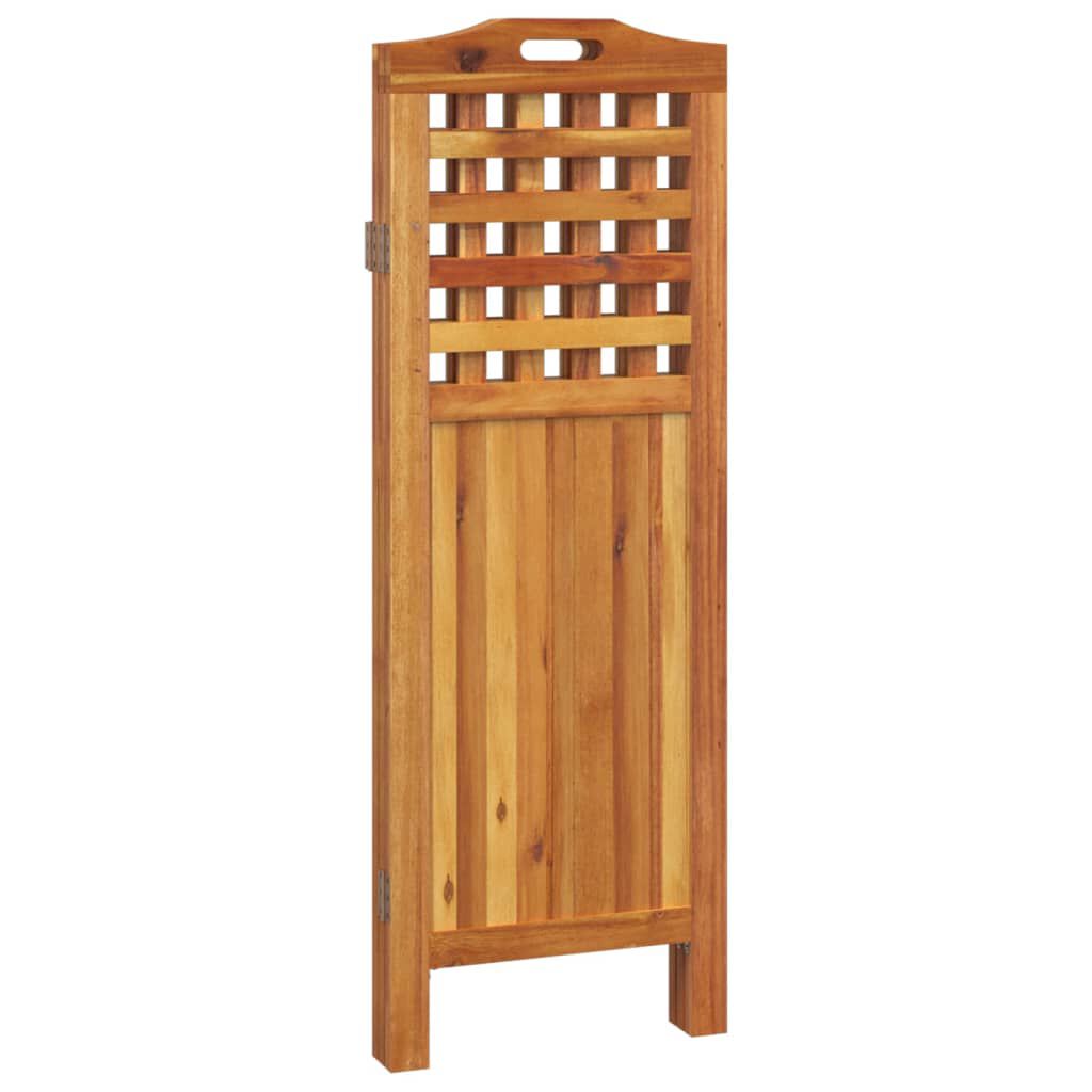 vidaXL Διαχωριστικό Χώρου με 3 Πάνελ 121,5x2x115εκ. Μασίφ Ξύλο Ακακίας