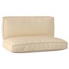 vidaXL Σετ Μαξιλαριών Πάγου 2 pcs Μπεζ 120 x 80 x 12 cm Ύφασμα Oxford