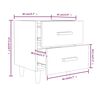 vidaXL Κομοδίνο Sonoma Δρυς 40 x 35 x 47,5 εκ.