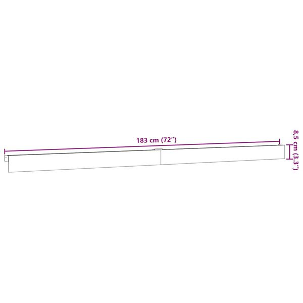 vidaXL Κιτ υλικού συρόμενης πόρτας 183 cm Κράμα αλουμινίου Sliver