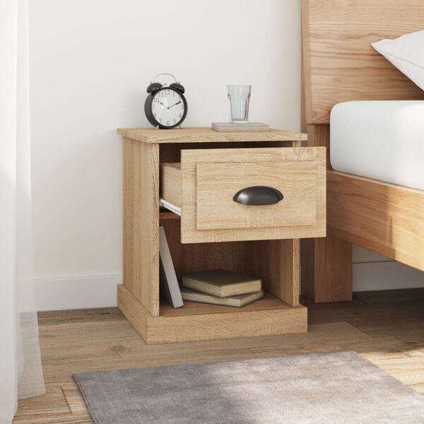 vidaXL Κομοδίνο Sonoma Δρυς 39x39x47,5 εκ. από Επεξεργασμένο Ξύλο